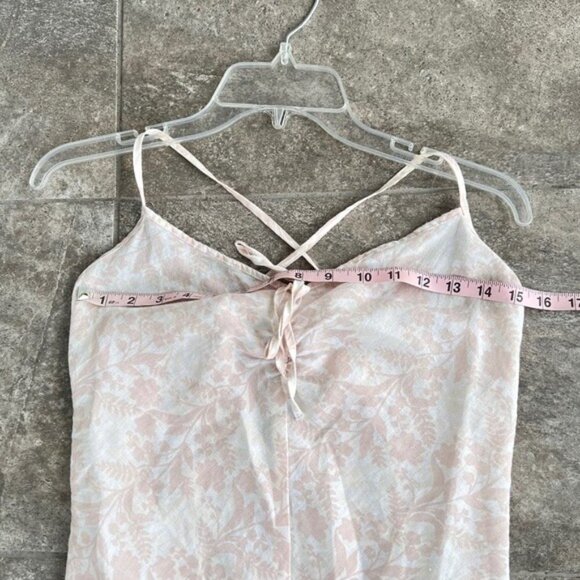 Sisley NWOT Pink Floral Cotton Midi Dress Size Small - Picture 3 of 12